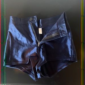 Metallic navy blue American Apperal shorts XS